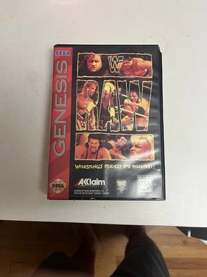 WWF Raw (Sega Genesis, 1994) No Manual - Image 1 of 4
