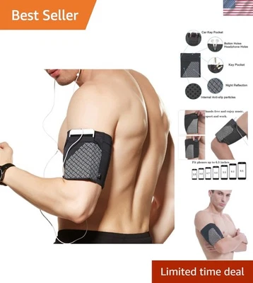 Versatile Cell Phone Armband for Fitness - Secure Fit for All Active Lifestyles - Image 1 of 4