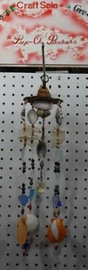 Hand Woven Chimes w Sea Shells, Sea Urchins, Zebra Shells, Beach Glass & More - Picture 1 of 4