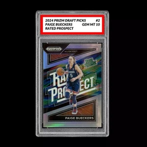 Graded 10 Paige Bueckers #2 RC 2024 Panini Prizm Draft Picks Rated Rookie Card - Picture 1 of 2