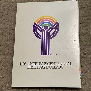 Los Angeles bicentennial birthday dollars original folder - Picture 1 of 10