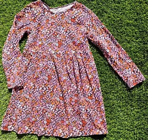 H&M Pretty Floral Long Sleeve Flare Dress Age 6-8 Years - Picture 1 of 7