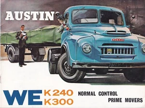 AUSTIN WE K240, K300, N0RMAL CONTROL PRIME MOVERS BROCHURE, PUBLICATION No.2094. - Picture 1 of 8