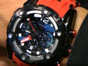 Invicta Sea Spider Armored Sentinel Men's 52mm Orange Chronograph Watch - Picture 1 of 9