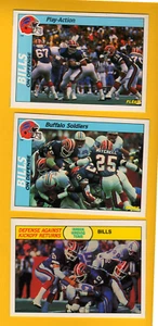 1988 Fleer Buffalo Bills Set Jim Kelly Kent Hull Steve Tasker Darryl Talley - Imagen 1 de 1
