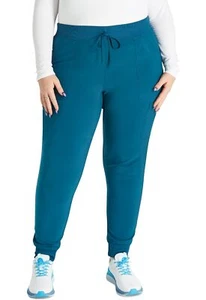 Cherokee Women's Scrub Jogger Pants, CK249AT, Size: M Tall, Caribbean Blue - Picture 1 of 7