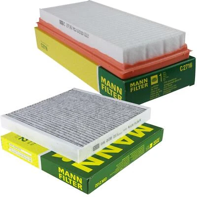 MANN-FILTER Filtersatz Innenraumfilter Luftfilter für Smart Fortwo Cabrio 1.0 - Bild 1 von 4