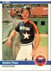 1984 Fleer Dickie Thon #243 Houston Astros Baseball Card