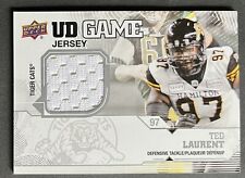 Ted Laurent 2019 Upper Deck CFL Football UD GAME JERSEY RELIC #GP-TL TIGER CATS