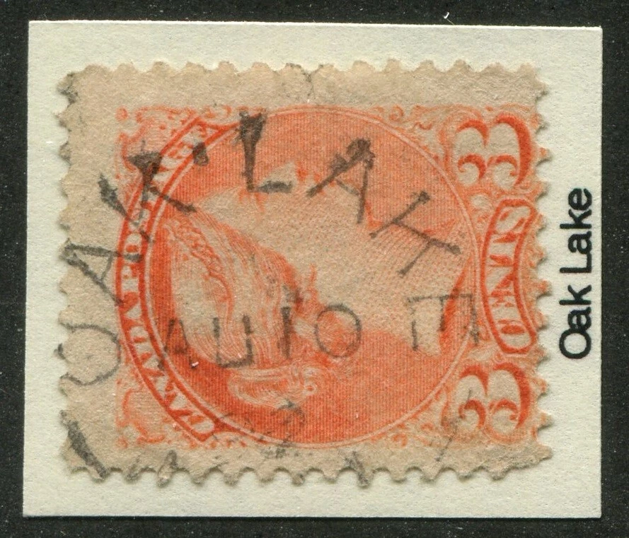 Manitoba Town Cancel "OAK LAKE" - Imagem 1 de 1