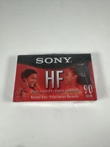 Sony HF 90 Minute Blank Audio Cassette Tape High Fidelity NEW - Picture 1 of 4