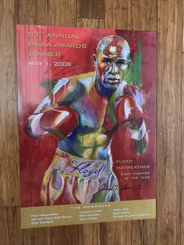 Floyd Mayweather 83rd Annual BWAA Awards Dinner Poster 2008; Slone Artwork;19x27 Cover