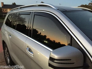 MERCEDES ML IN CHANNEL VENT SHADES FITS 2007-2011 DARK SMOKE 4PC SET - Picture 1 of 2