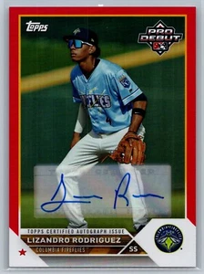 Lizandro Rodriguez Red Auto #10/10 2023 Topps Pro Debut #PD-92 Royals - Picture 1 of 2