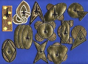 Classic TOS Star Trek USS 12 Ship Command  Patch Set - Picture 1 of 3