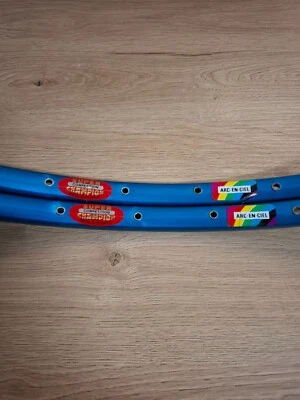 Retro Vintage Bicycle Parts  NIB NOS Wolber Super Champ 700C 32H Tubular Rim x2 - Photo 1/4