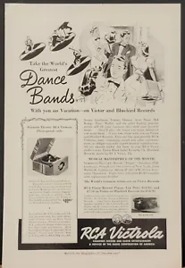 1931 RCA Victorola Model R100 Portable Model O50 Record Player Print Ad - Bild 1 von 1