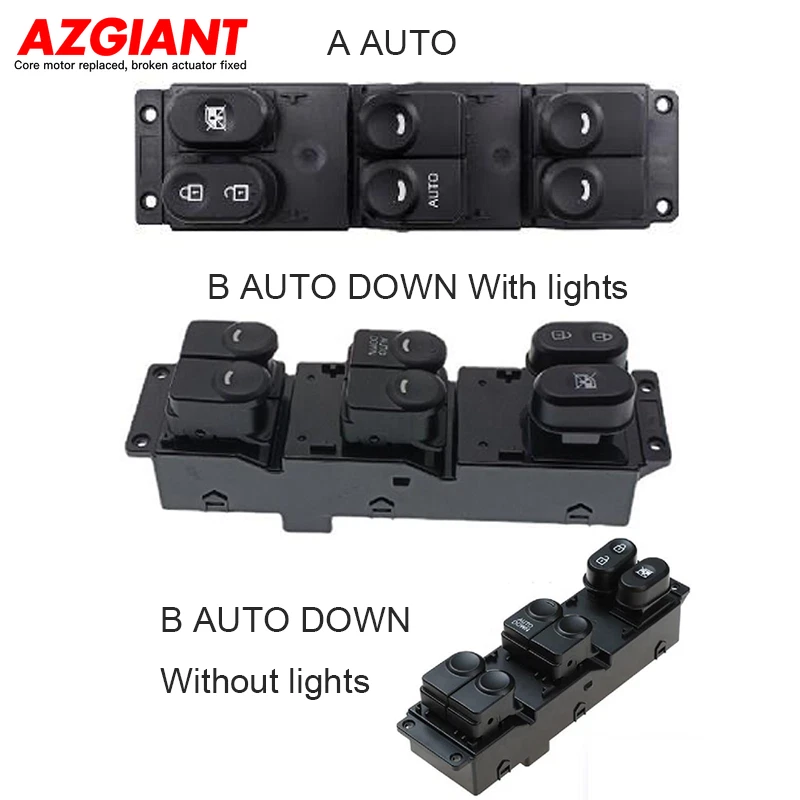 Interruptor de ventana del lado del conductor delantero izquierdo para Hyundai Accent Solaris 2010-2017 Foto 1 de 1