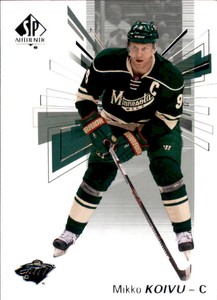 2016-17 SP Authentic Hockey #82 Mikko Koivu