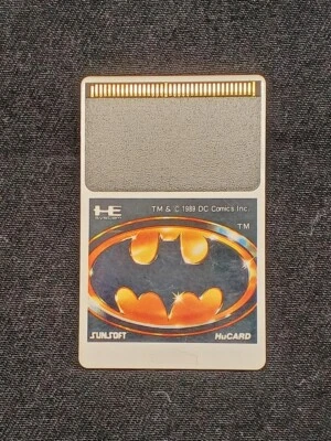 PC Engine PCE HU Card Batman Japan Action Adventure Battle Retro Game 1989 Rare - Bild 1 von 4