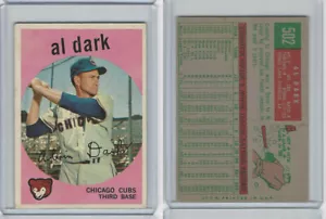 Topps Baseball 1959, #502 Alvin Dark, Chicago Cubs - Imagen 1 de 1