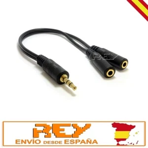 Adaptador Separador Jack 3.5mm Macho Stereo a Doble Hembra Auriculares v276 - Imagen 1 de 4