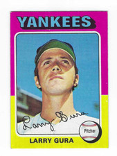 1975 TOPPS LARRY GURA #557 NEW YORK YANKEES