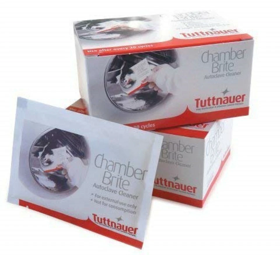 Tuttnauer CB0010 Chamber Brite Autoclave Cleaner Powder - 10 Count