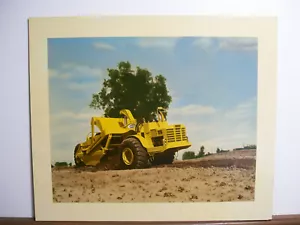 Vintage ALLIS CHALMERS 460 Tractor Scraper Showroom print chromo lithograph - Picture 1 of 11