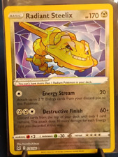 Pokemon Metal/Colorless Bundle - Radiant Steelix Holo with Bunnelby Reverse Holo