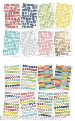 Buchstaben Sticker8 Bogen Aufkleber SN@P! Alphabet, Zahlen etc Letter Stickers - Bild 1 von 2