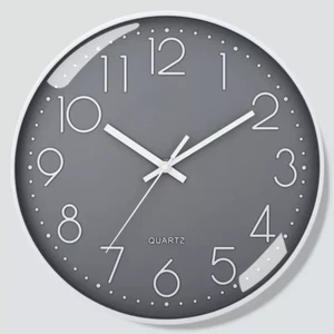 12" Wall Clock Silent Non Ticking Clock for Living Room Bedroom Kitchen Office - Picture 1 of 14
