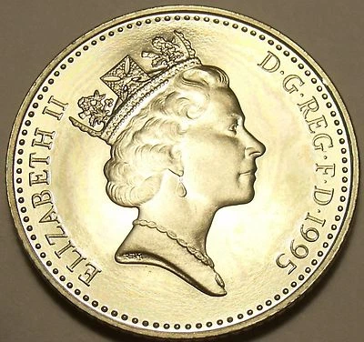 Cameo Proof Great Britain 1995 5 Pence~See All Our UK Proof Coins~Free Shipping - Image 1 of 2
