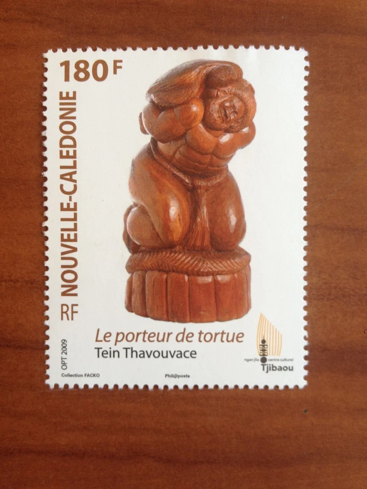NOUVELLE CALEDONIE Num 1065 ** MNH ANNEE 2009 Porteur tortue art - Photo 1/1