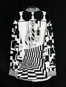 Robert Graham Vitos Vision 3XLT LIMITIERTE AUFLAGE 498 $ neu mit Etikett 3XL groß Passform Art Deco - Bild 1 von 9