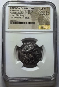 336-323 BC MACEDONIA- ALEXANDER III THE GREAT - TETRADRACHM- NGC CH VF! - Picture 1 of 4
