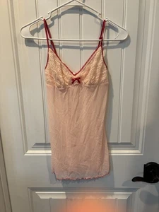 Vtg Victoria's Secret Chemise Slip Pink Label Peach Xsmall - Picture 1 of 11
