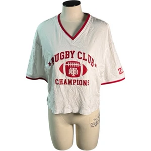 Teenie Weenie TW Bear Royal Rugby White And Red Shirt 160/84A - Picture 1 of 8