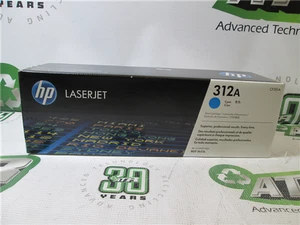 HP CF381A 312A Cyan Toner Cartridge for LaserJet Printers New Sealed - Picture 1 of 7