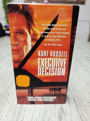 Executive Decision (VHS, 1996) Kurt Russell, Steven Seagal *BUY 2 GET 1 FREE* - Image 1 of 2