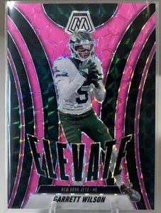 2025 Panini Mosaic - Elevate Garrett Wilson #19 Mosaic Pink Fluorescent Prizm - Picture 1 of 2