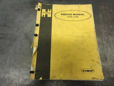 Руководство по обслуживанию вилочного погрузчика Hyster S125A-S150A - Изображение 1 из 4