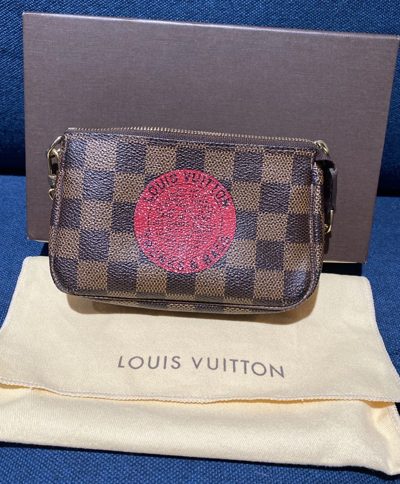 Louis Vuitton Trunks & Bags Mini Pochette Accessoires Damier Pouch. - Image 1 of 4