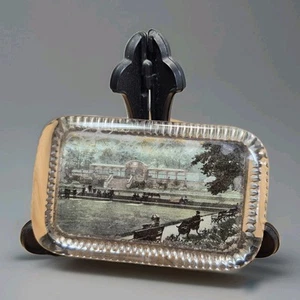 Vintage Glass Paperweight Heaton Park Newcastle Early 20th Century - Picture 1 of 13