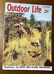 Outdoor Life Oct 1952 hunting fishing mag field stream - Picture 1 of 5