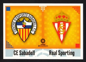 SABADELL / SPORTING ESCUDOS #10 CROMO LA LIGA SANTANDER 2020-21 ESTE PANINI - Imagen 1 de 2