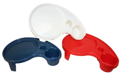 Mesa de regazo Plástico Snack Picnic Silla Bandeja Exterior Camping Portavasos Juego de 3 Foto 1 de 4