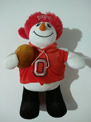 Pre Owned Vintage Ohio State Football Snowman Xmas Plush!!! Great Condition!!! Cover