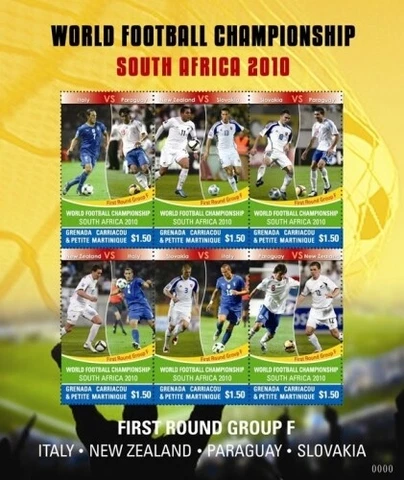 Grenadines - 2010 - World Cup Football  - Sheet of six  - MNH Cover