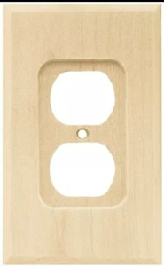 Franklin Brass W10397-UN Unfinished Wood Single Duplex Wall Plate Cover NEW - Picture 1 of 3